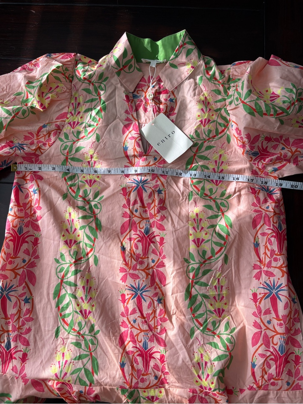 ❤️NEW entro Pink Floral Scallop-Trim Dress - Picture 11 of 12